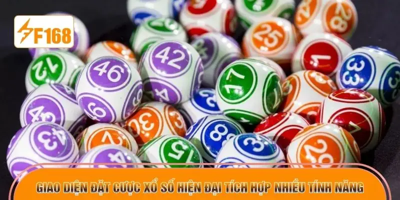 Giao diện đặt cược xổ số hiện đại tích hợp nhiều tính năng